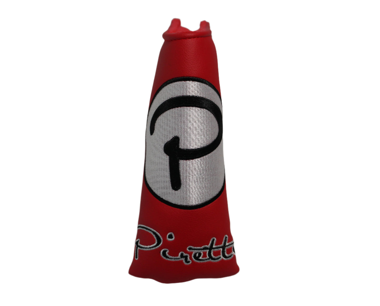 Piretti - Limited Edition Circle P Red/White Blade Putter Headcover - The Golf Guys Online