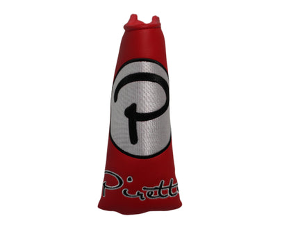 Piretti - Limited Edition Circle P Red/White Blade Putter Headcover - The Golf Guys Online