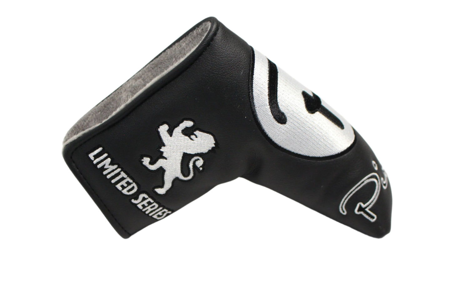 Piretti - Limited Edition Circle P Black/White Blade Putter Headcover - The Golf Guys Online