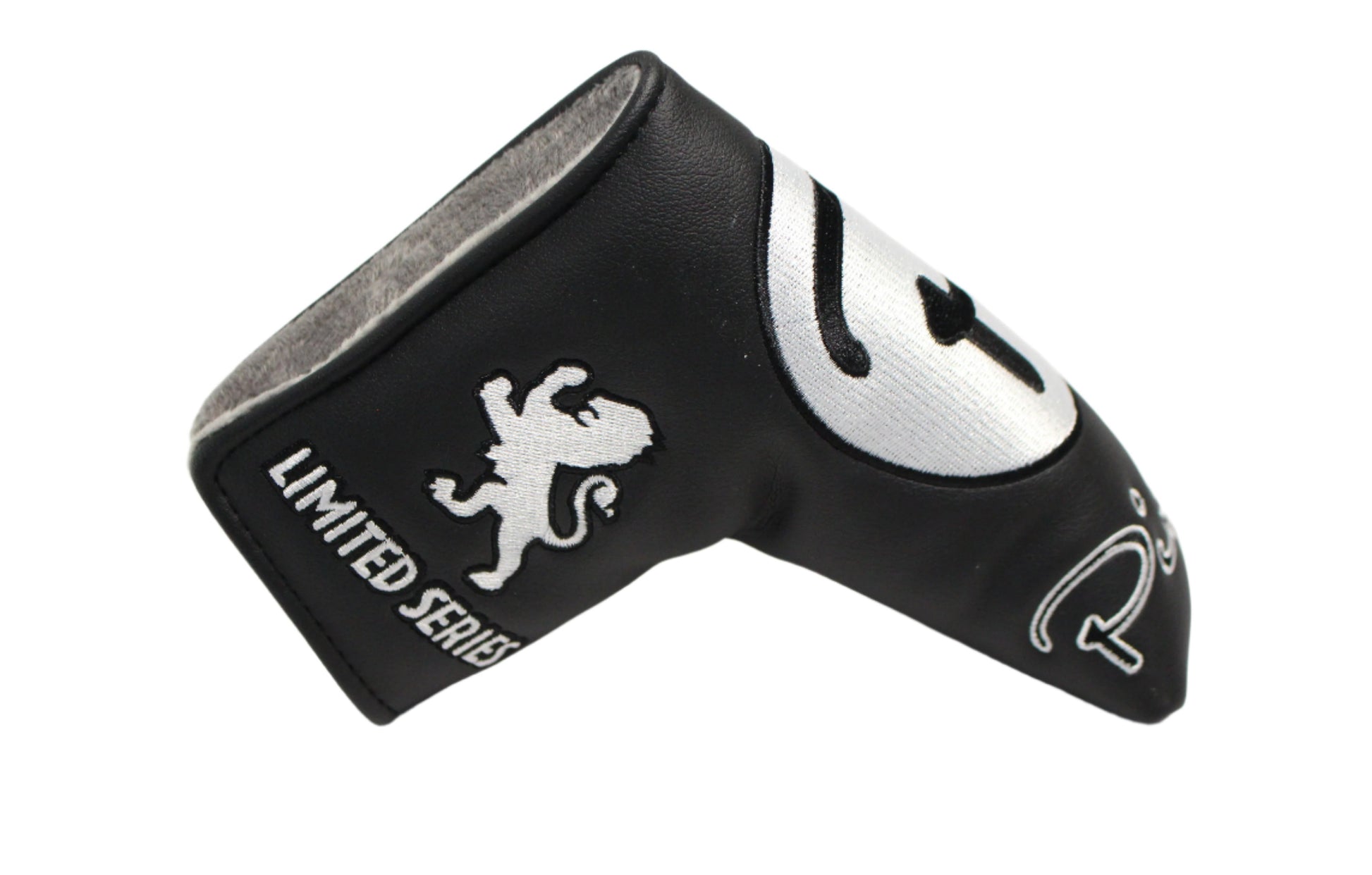 Piretti - Limited Edition Circle P Black/White Blade Putter Headcover - The Golf Guys Online