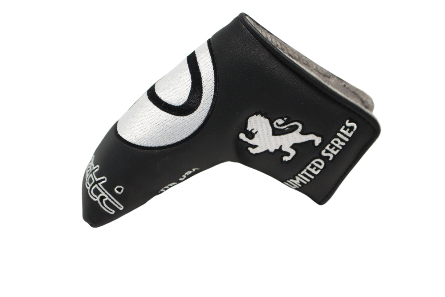 Piretti - Limited Edition Circle P Black/White Blade Putter Headcover - The Golf Guys Online