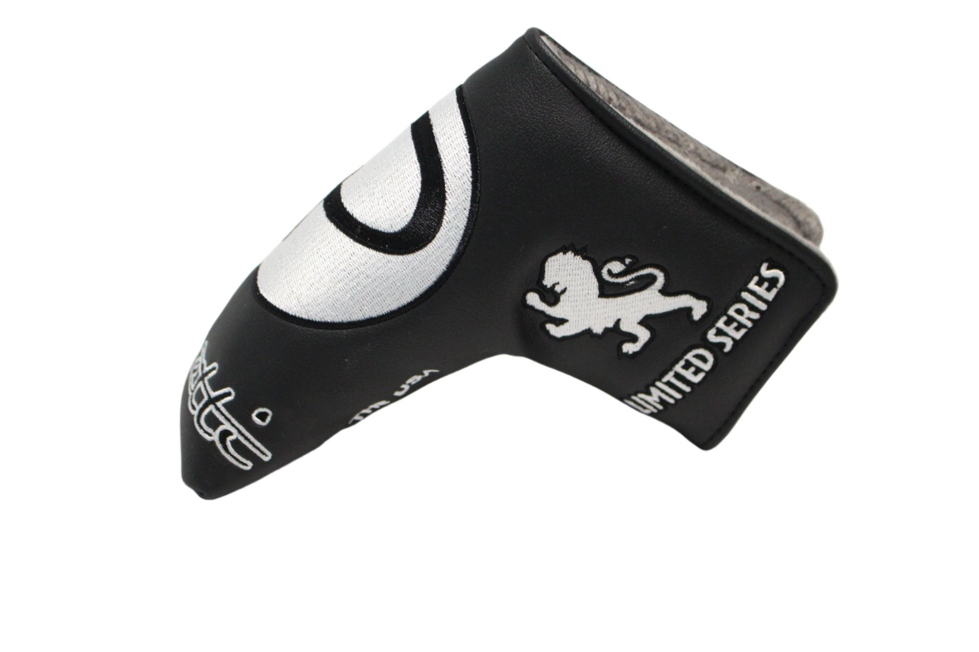Piretti - Limited Edition Circle P Black/White Blade Putter Headcover - The Golf Guys Online
