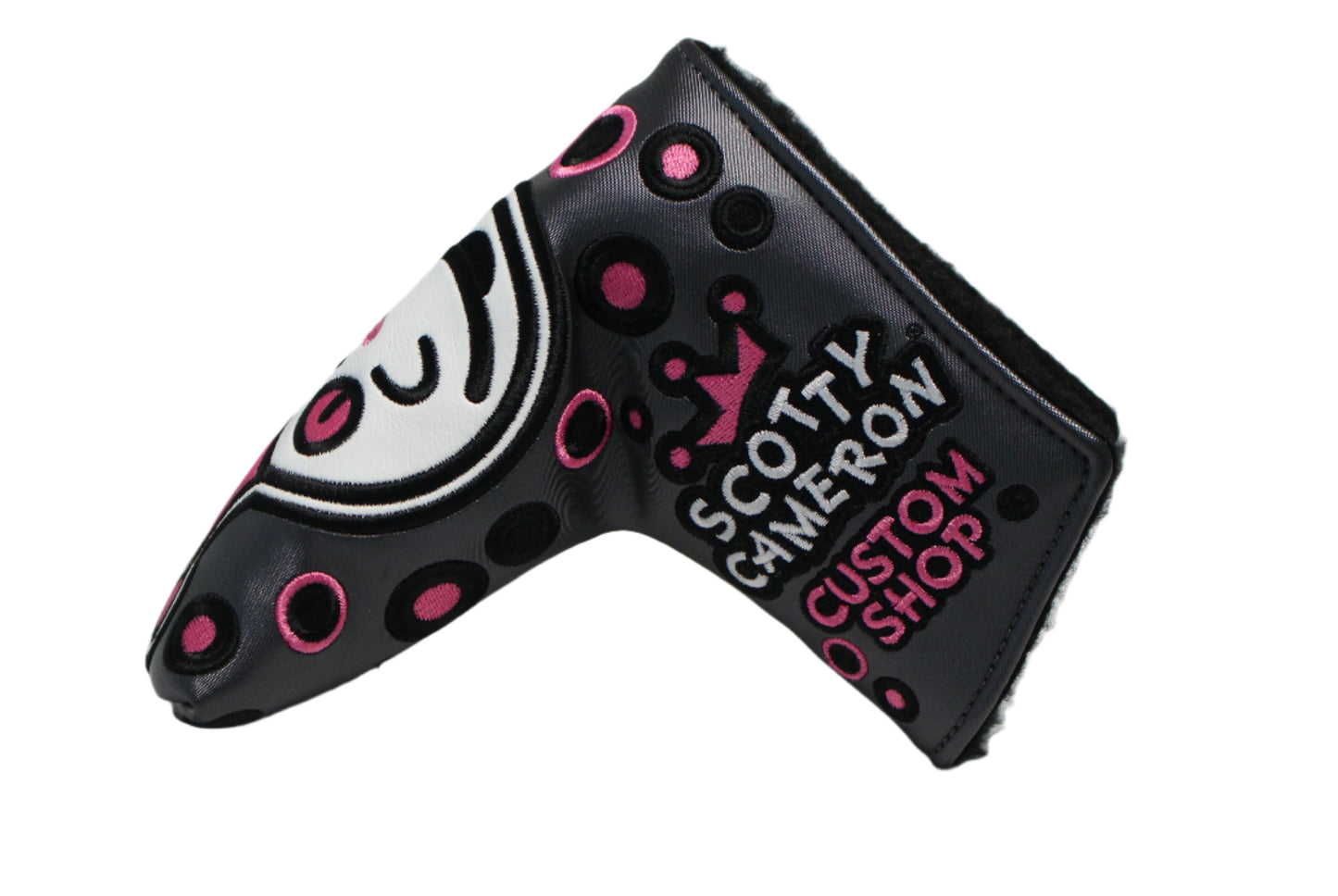 Scotty Cameron Custom Shop 2019 Jackpot Johnny Charcoal & Pink Blade Putter Headcover - The Golf Guys Online