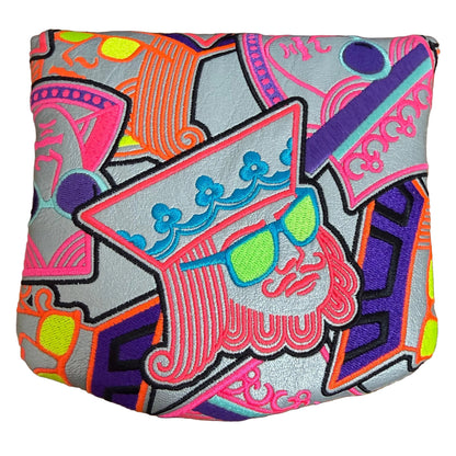 Swag Golf - Sherbet Stacked Royalty Boss Center Shafted Mallet Putter Headcover *opened, no bag*