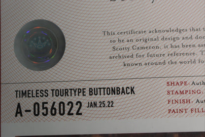 Scotty Cameron Tour Only SSS (Circle T) ButtonBack Teryllium Blade Putter - The Golf Guys Online