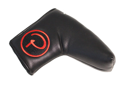 Piretti - Special Edition Circle P Black/Red Blade Putter Headcover - The Golf Guys Online