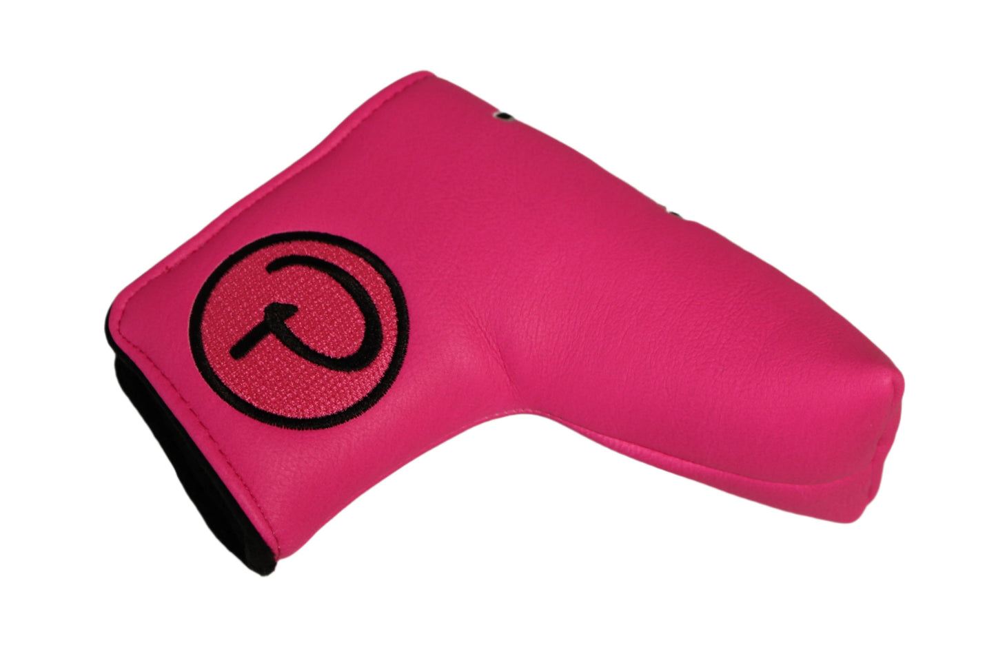 Piretti - Special Edition Circle P Pink/Black Blade Putter Headcover - The Golf Guys Online