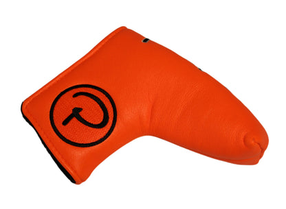 Piretti - Special Edition Circle P Orange/Black Blade Putter Headcover - The Golf Guys Online