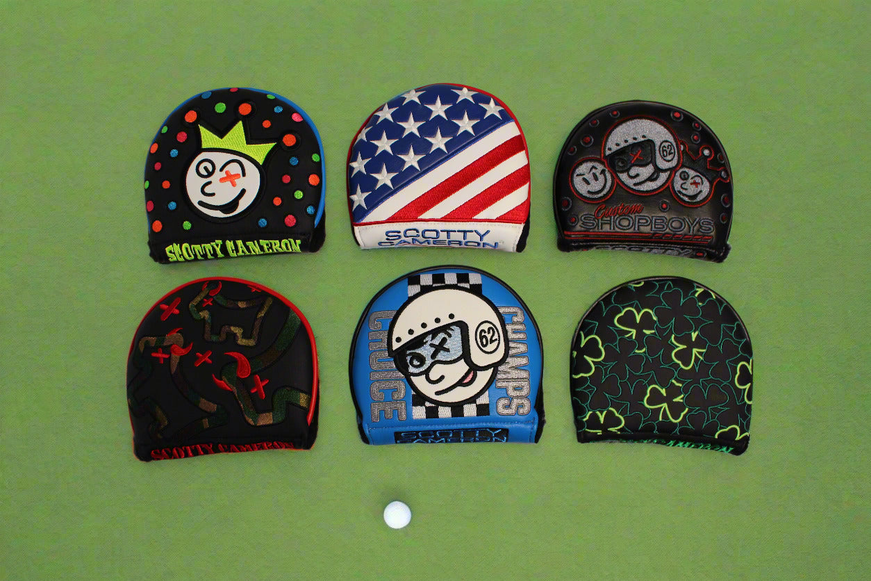 Scotty Cameron - Johnny Racer Champs Choice Blue Mid-Round Mallet Putter Headcover - The Golf Guys Online