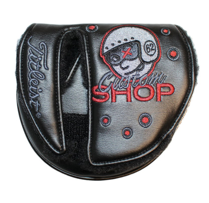 Scotty Cameron - Custom Shop Johnny Racer Grey/Red Mid-Round Mallet Putter Headcover - The Golf Guys Online