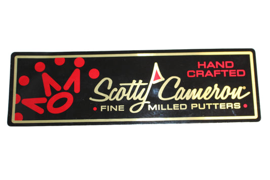 Scotty Cameron 2016 Large Shaftband with Crown Black/Red/Gold Sticker - 6.5" x 2.0" - The Golf Guys Online