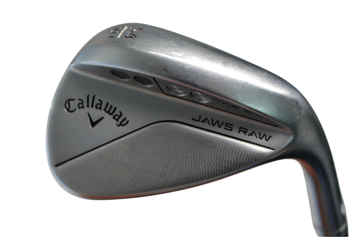 Pre-Owned Callaway Jaws Raw "Full Toe" 54.10 J Wedge w/ Dynamic Gold Spinner Tour Issue 115 Shaft (Average) - The Golf Guys Online