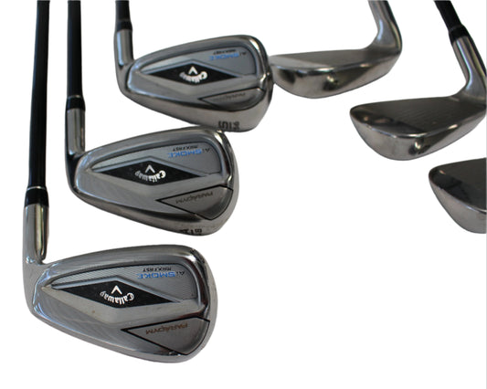 Pre-Owned Callaway Paradym Ai Smoke Max Fast 6-PW, AW, SW Iron Set w/ Tensei Blue 40 R2 (Senior) Shafts (Average) - The Golf Guys Online