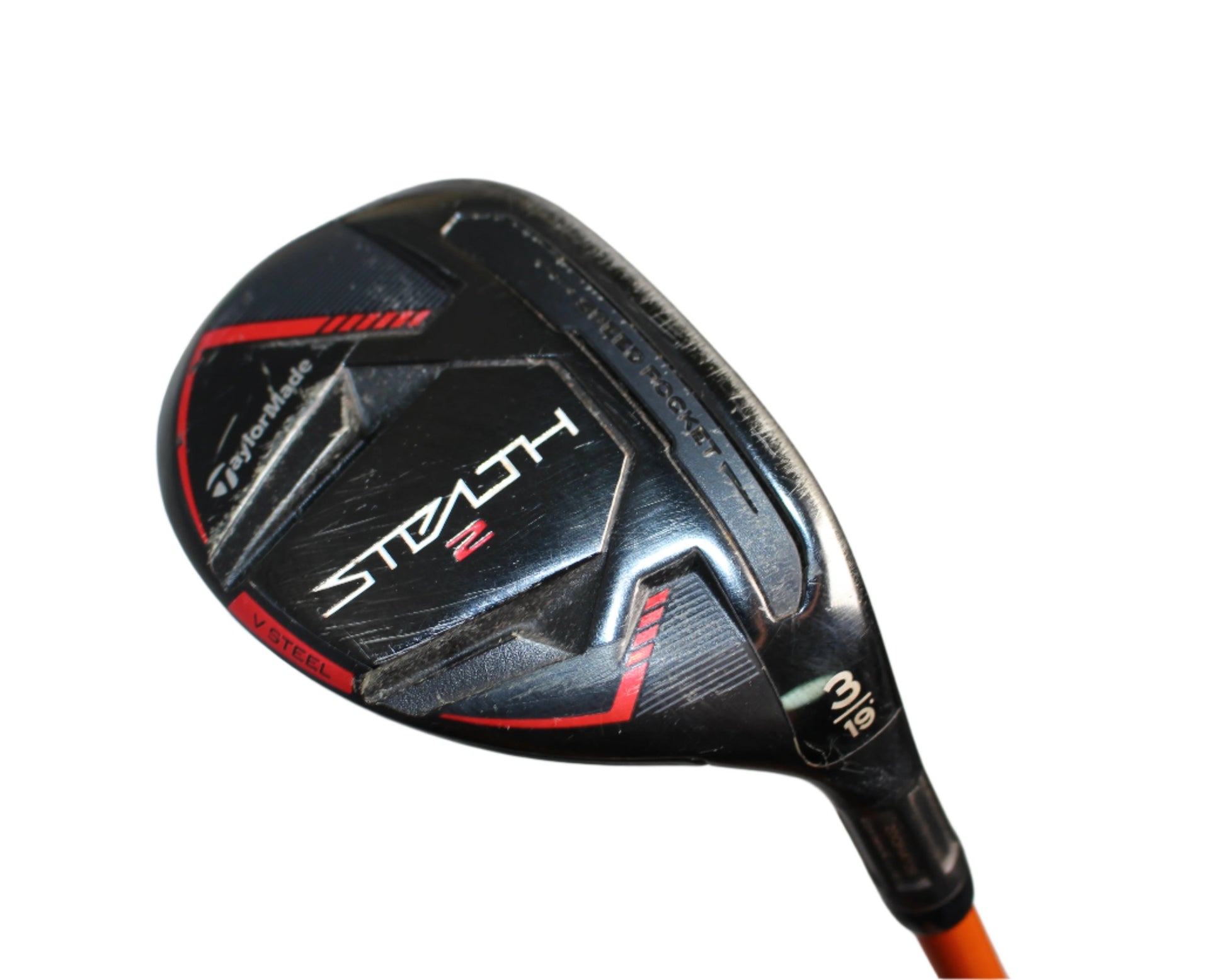 Pre-Owned TaylorMade Stealth 2: 3 Hybrid (19.0) w/ Graphite Design Tour AD Orange DI-75 R (Regular) (41.0 Inch) Shaft (Average) - The Golf Guys Online