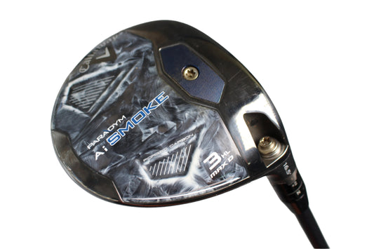 Pre-Owned Callaway Paradym Ai Smoke Max D (16.5) 3 HL Fairway Wood w/ AutoFlex Yellow SF405 (85-100mph)(Regular)(44.25 Inch) Shaft (Above Average) - The Golf Guys Online