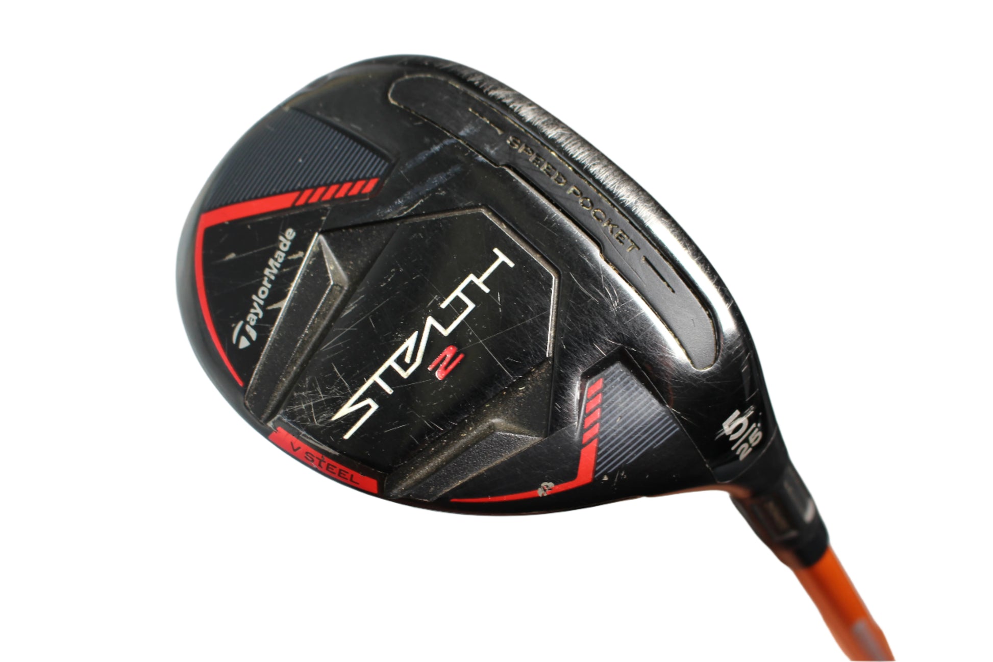 Pre-Owned TaylorMade Stealth 2: 5 Hybrid (25.0) w/ Graphite Design Tour AD Orange DI-75 S (Stiff) (39.25 Inch) Shaft (Average) - The Golf Guys Online