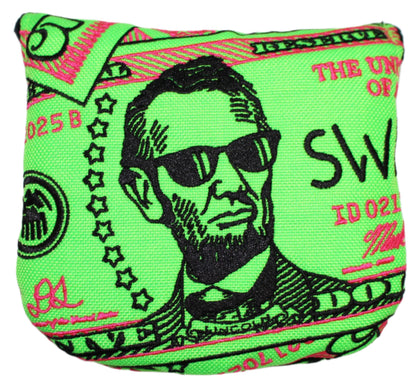 Swag Golf - Almighty Dollar 5.0 Lincoln Mallet Putter Headcover *opened, no bag* - The Golf Guys Online