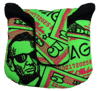 Swag Golf - Almighty Dollar 5.0 Lincoln Mallet Putter Headcover *opened, no bag* - The Golf Guys Online