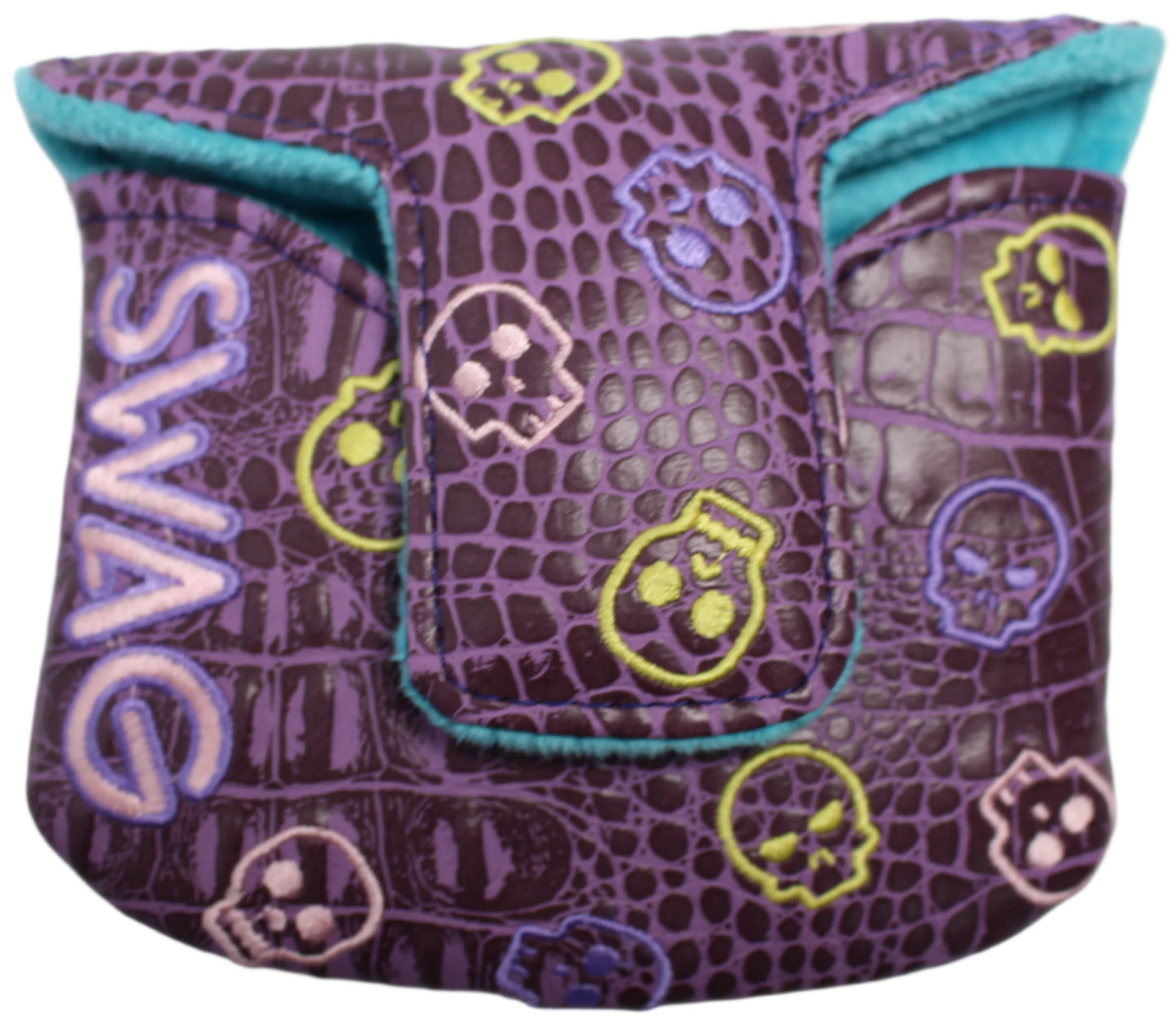 Swag Golf - Pastel Purple Skull Mallet Putter Headcover *opened, no bag* - The Golf Guys Online