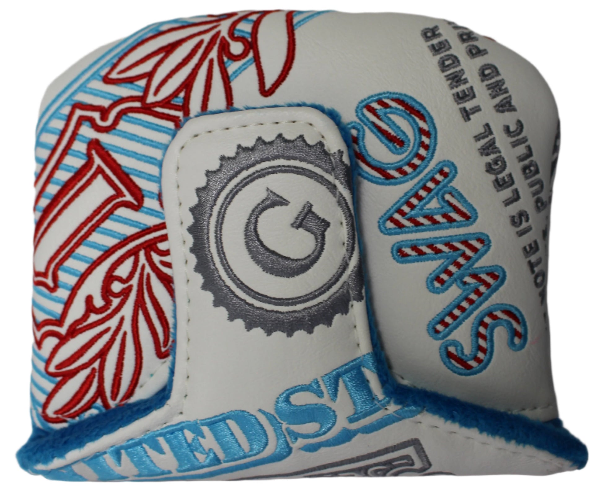 Swag Golf - Gigantic George White Starter Box Mallet Putter Headcover *opened, no bag* - The Golf Guys Online