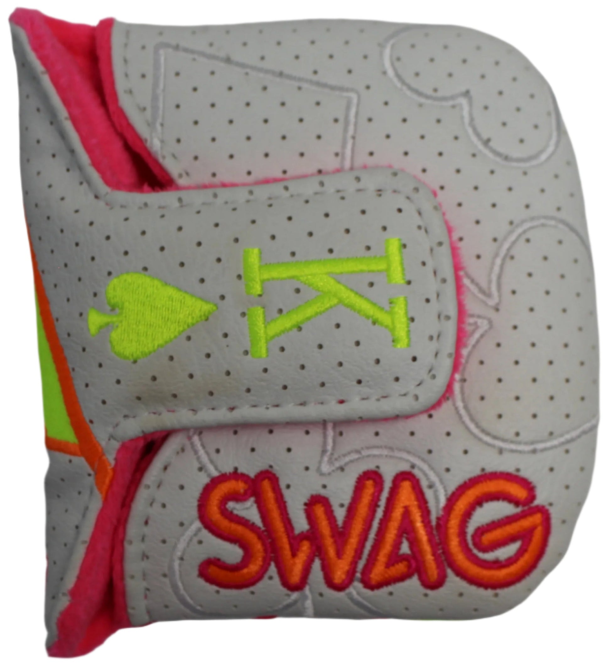 Swag Golf - Orange & Bolt King Mallet Putter Headcover *opened, no bag* - The Golf Guys Online