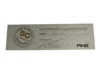 Ping 50th Anniversary LIMITED EDITION (1 of 775)(#125) - Karsten’s Mold Anser Putter - The Golf Guys Online