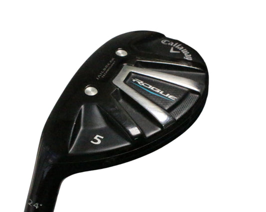 Pre-Owned Callaway Rogue 5 Hybrid (24.0) (Left Hand) W/ Oban Isawa 03 70g (Regular) (40 inch) Shaft (Avergae) - The Golf Guys Online