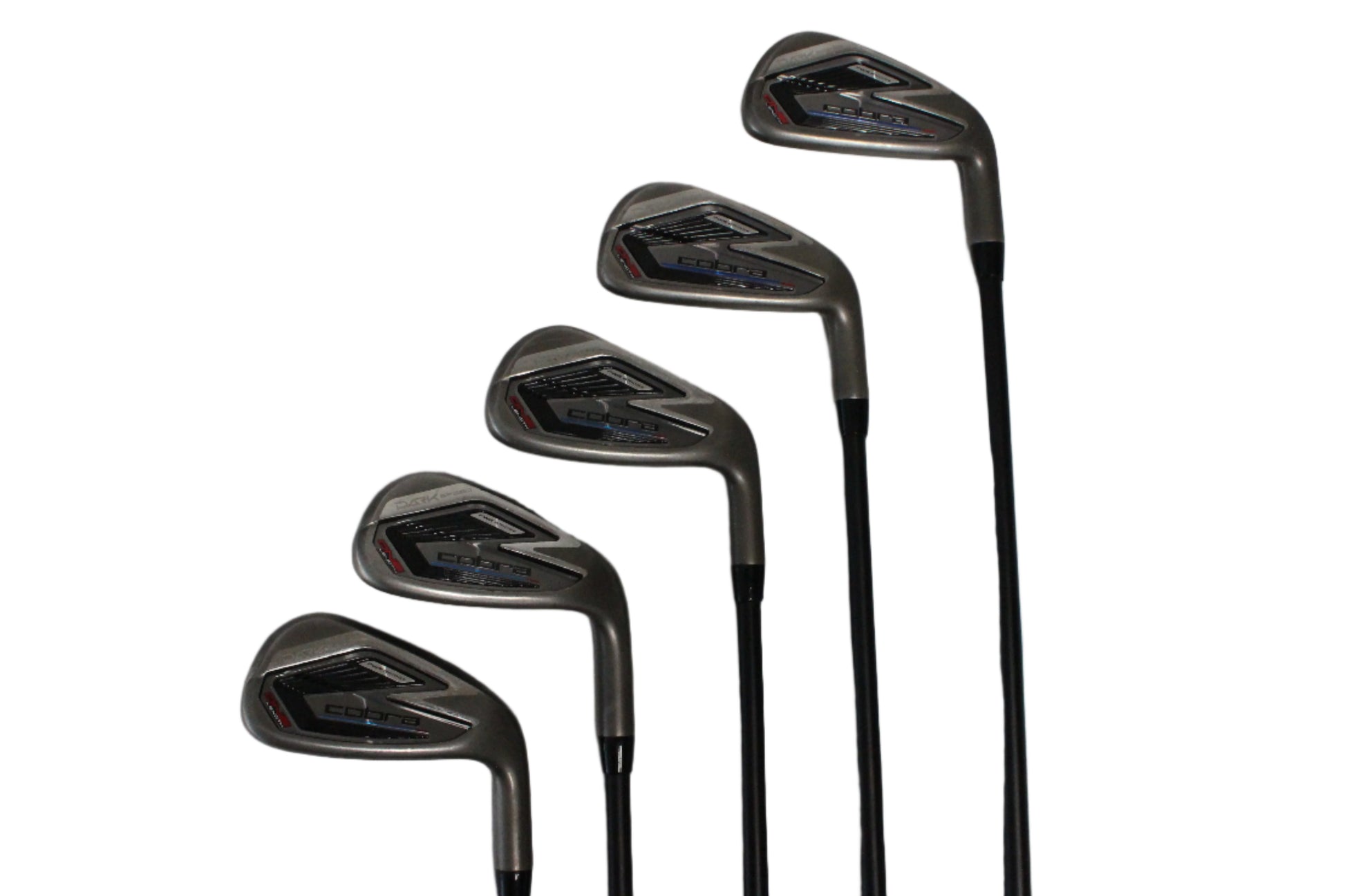 Pre-Owned Cobra Dark Speed: 6-PW Iron Set W/ Kbs 75 R (Regular) (One length) Graphite Shafts (Above Average) - The Golf Guys Online