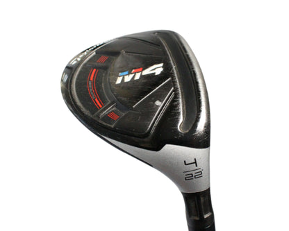Pre-Owned TaylorMade M4 : 4 Hybrid (22.0) W/ Atmos 5 A (Senior) (40 Inch) Shaft (Average) - The Golf Guys Online