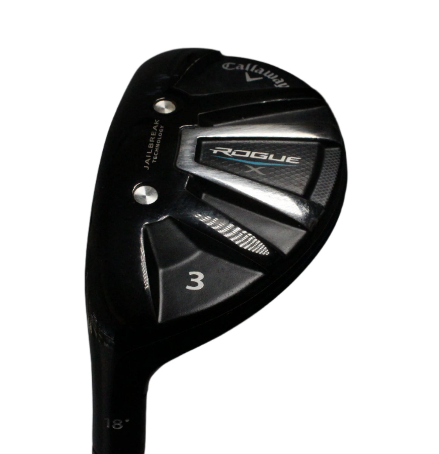 Pre-Owned Callaway Rogue X: 3 Hybrid (18.0) (Left Handed) W/ Aldila 60 R (Regular) (41 Inch) Shaft (Above Average) - The Golf Guys Online