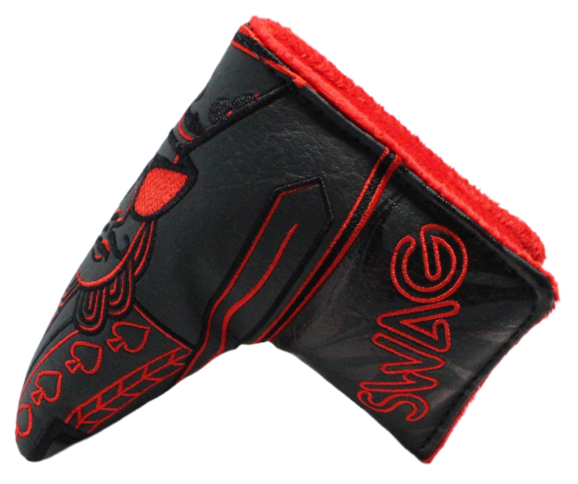 Swag Golf - Swag King Red/Black Blade Putter Headcover *opened, no bag* - The Golf Guys Online