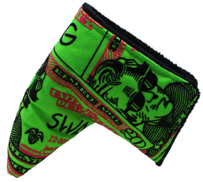 Swag Golf - Almighty Dollar 5.0 Andrew Jackson Blade Putter Headcover *opened, no bag* - The Golf Guys Online