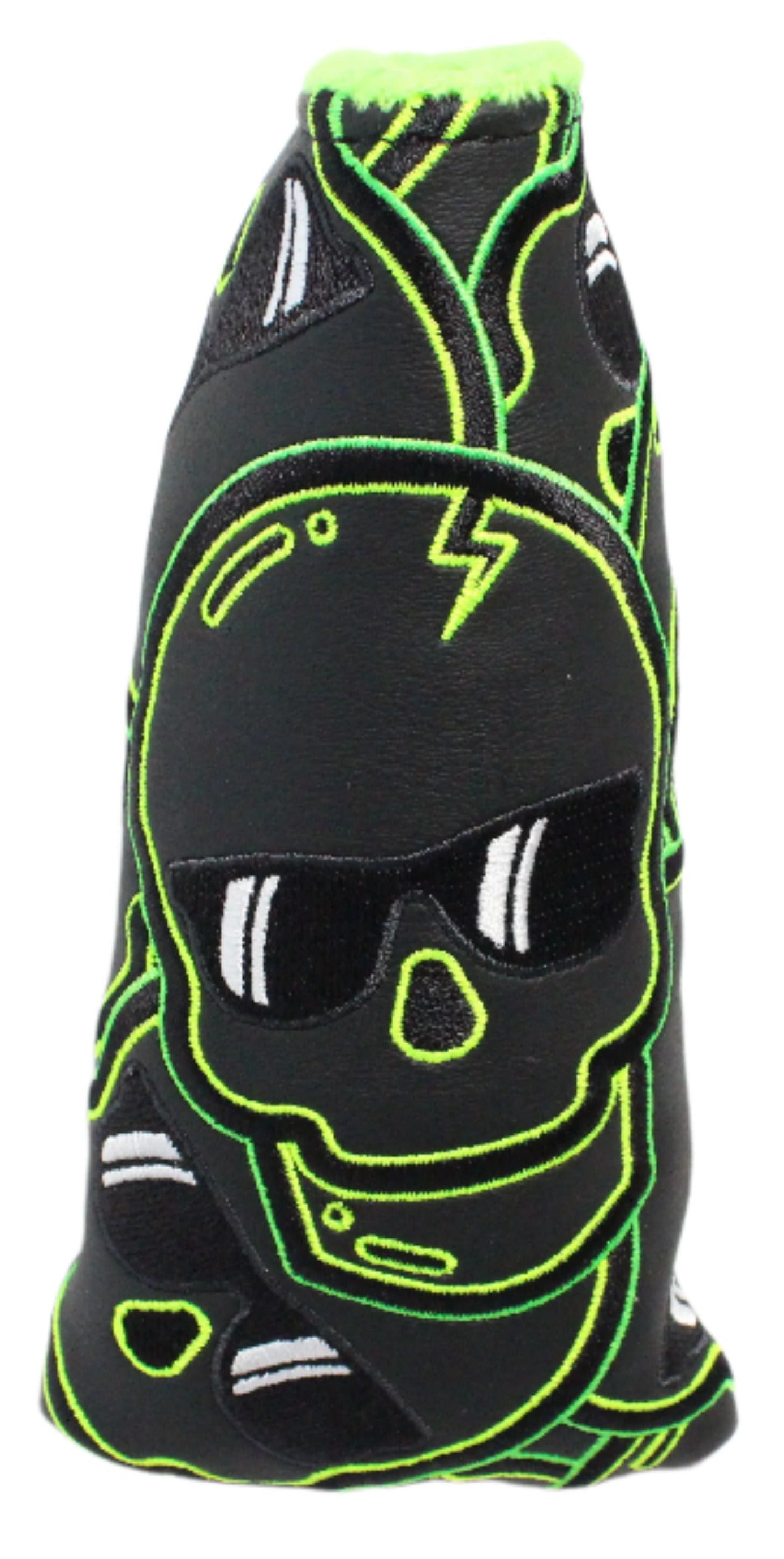 Swag Golf - Green Skulls Blade Putter Headcover *opened, no bag* - The Golf Guys Online