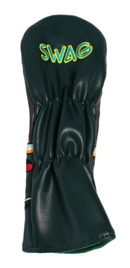 Swag Golf - Neon Green/Yellow "Game Over" Stacked Skulls Fairway Wood Headcover *opened, no bag* - The Golf Guys Online