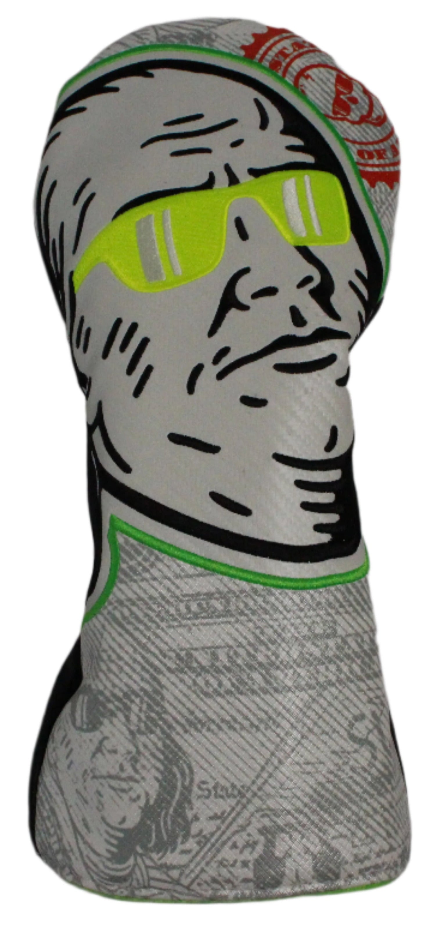 Swag Golf - Shaded Benjamin Franklin Driver Headcover *opened, no bag* - The Golf Guys Online