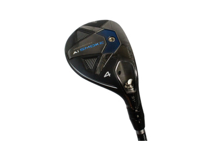 Pre-Owned Callaway AI Smoke: 4 Hybrid (21.0) W/ SteelFiber FC 65 f2 (Senior) (39.5 Inch) Shaft (Average) - The Golf Guys Online