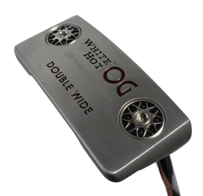 Pre-Owned Odyssey White Hot OG Double Wide: Mid-Mallet Putter W/ 34 Inch Stroke Lab Shaft (Mint) - The Golf Guys Online