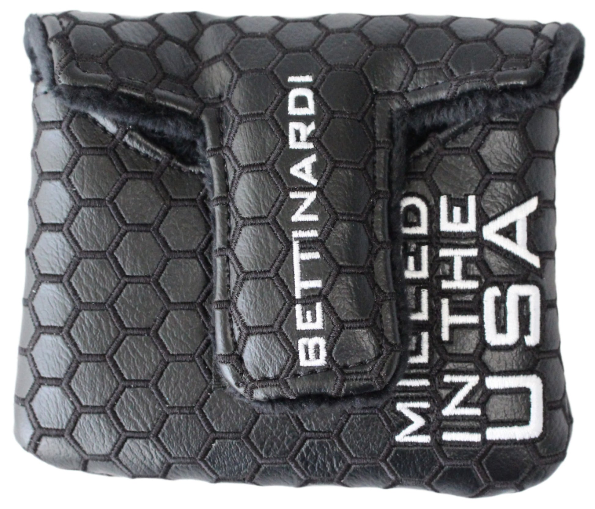 Bettinardi - 2022 Jumbo Hex B Specialty Run Mid-Sqaure Mallet Putter Headcover Black/White - The Golf Guys Online