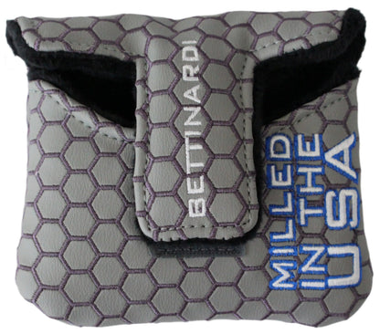 Bettinardi - 2022 Jumbo Hex B Specialty Run Mid-Sqaure Mallet Putter Headcover Grey/Blue/White - The Golf Guys Online