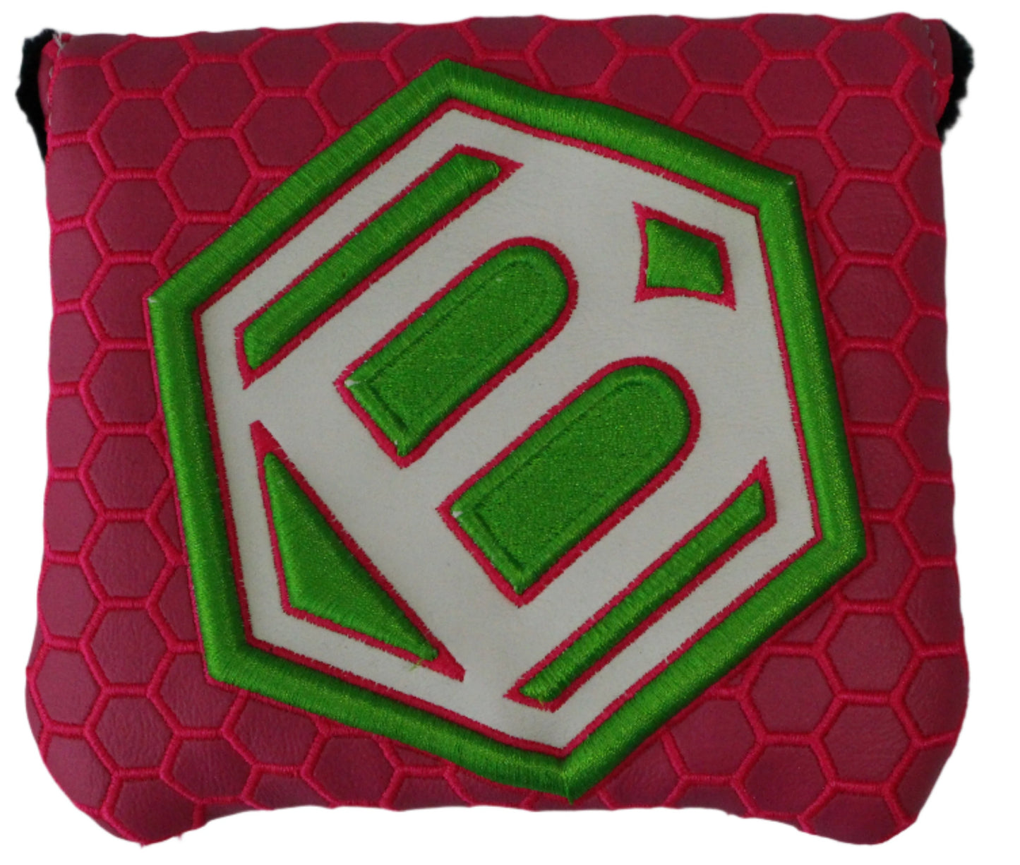 Bettinardi - 2022 Jumbo Hex B Specialty Run Mid-Sqaure Mallet Putter Headcover Pink/Green/White - The Golf Guys Online