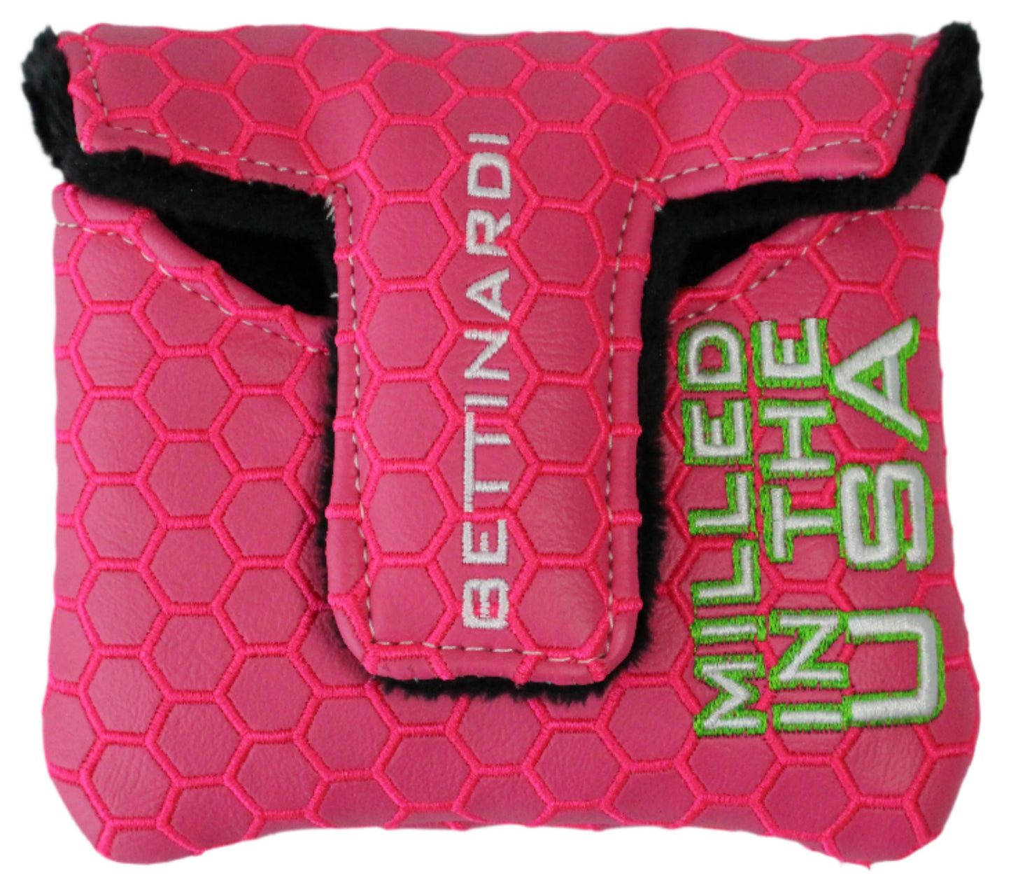 Bettinardi - 2022 Jumbo Hex B Specialty Run Mid-Sqaure Mallet Putter Headcover Pink/Green/White - The Golf Guys Online