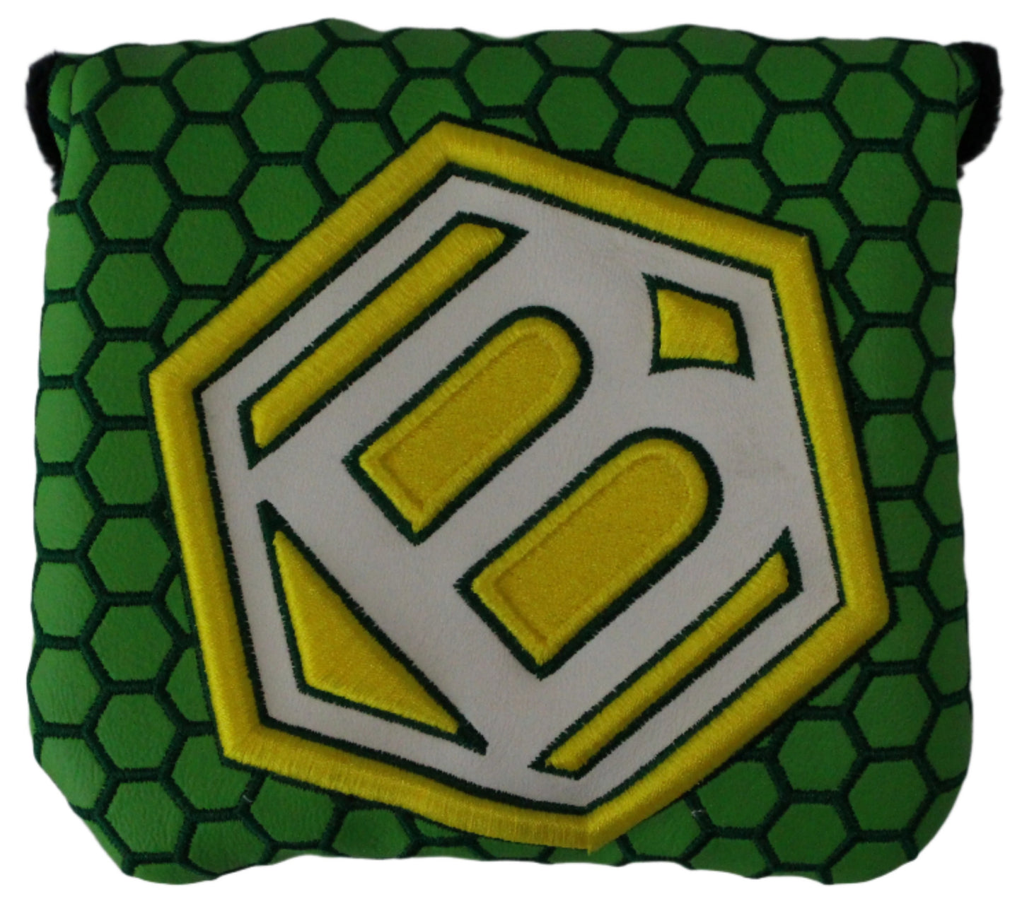 Bettinardi - 2022 Jumbo Hex B Specialty Run Mid-Sqaure Mallet Putter Headcover Green/Yellow/White - The Golf Guys Online