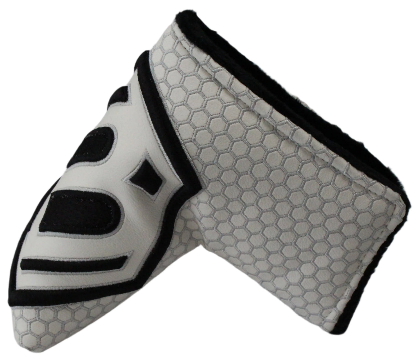 Bettinardi - 2022 Jumbo Hex B Specialty Run Blade Putter Headcover White/Black - The Golf Guys Online