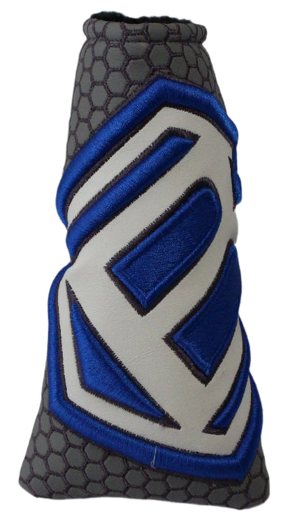 Bettinardi - 2022 Jumbo Hex B Specialty Run Blade Putter Headcover Grey/Blue/White - The Golf Guys Online