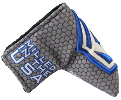 Bettinardi - 2022 Jumbo Hex B Specialty Run Blade Putter Headcover Grey/Blue/White - The Golf Guys Online