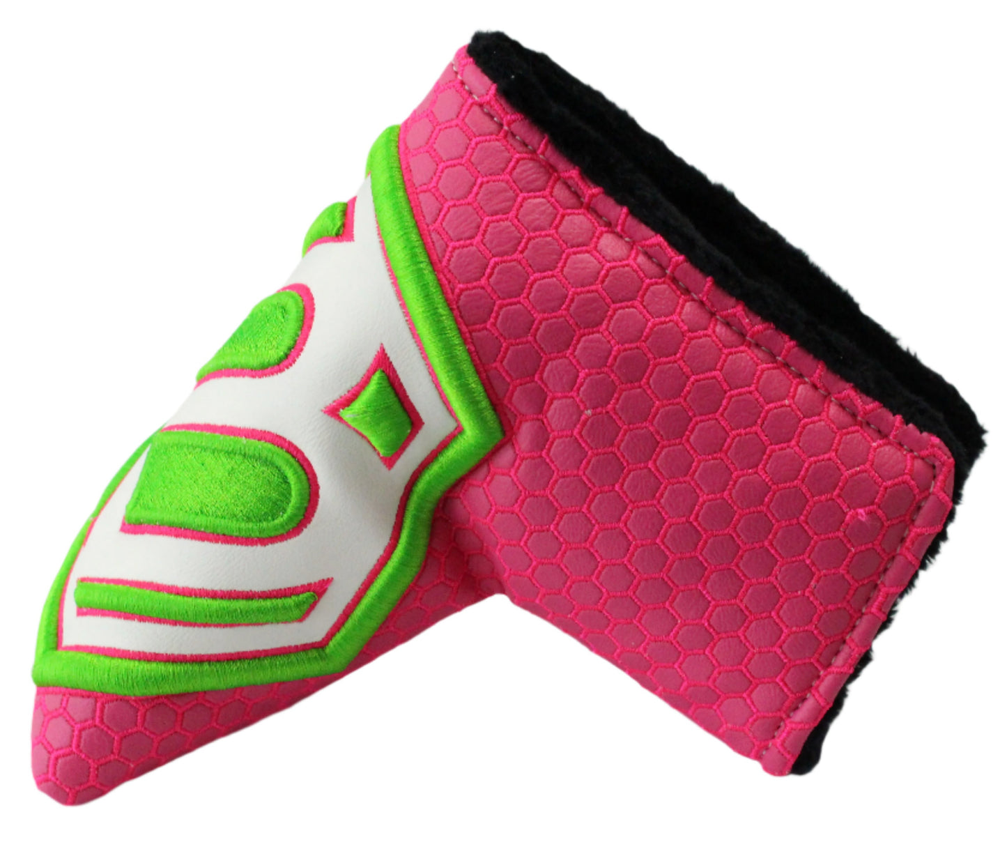 Bettinardi - 2022 Jumbo Hex B Specialty Run Blade Putter Headcover Pink/Green/White - The Golf Guys Online