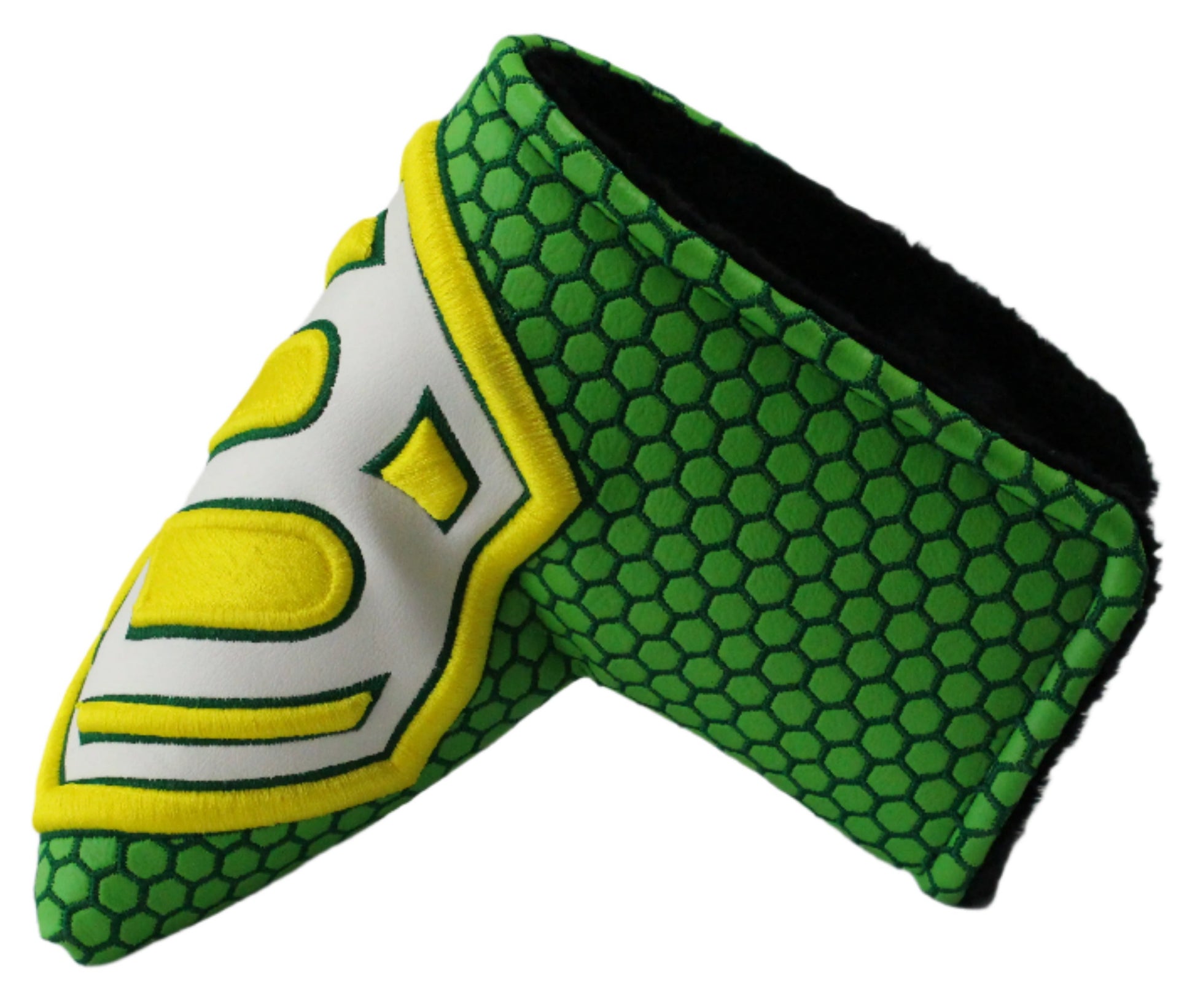 Bettinardi - 2022 Jumbo Hex B Specialty Run Blade Putter Headcover Green/Yellow/White - The Golf Guys Online