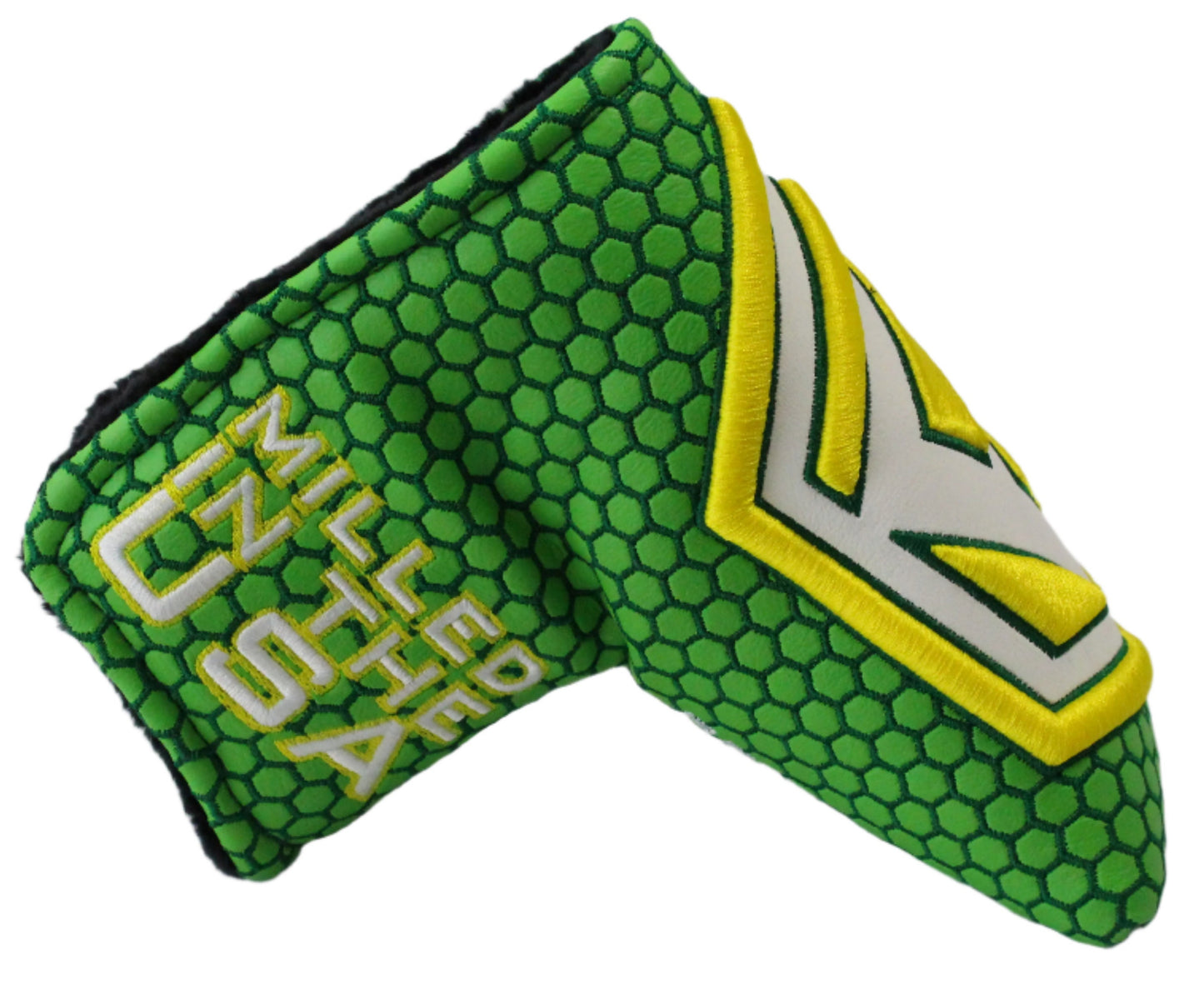 Bettinardi - 2022 Jumbo Hex B Specialty Run Blade Putter Headcover Green/Yellow/White - The Golf Guys Online