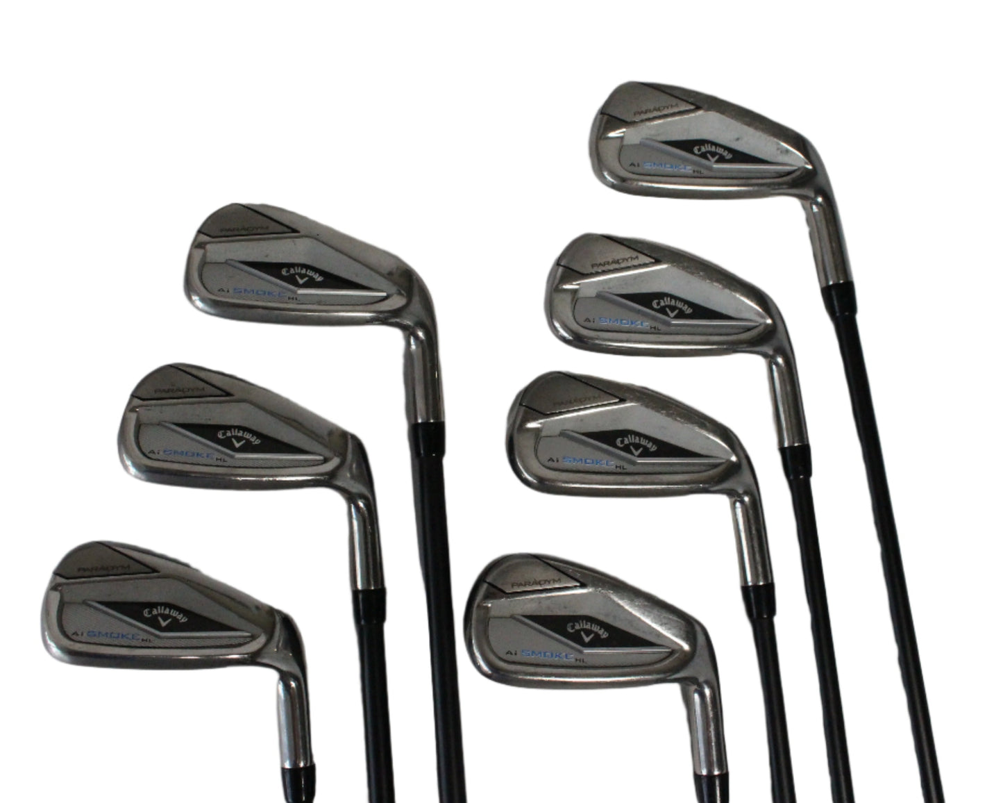Pre-Owned Callaway Ai Smoke Max HL: 5-PW, AW Iron Set W/ Cypher Sixty 5.5 (Regular) Shaft (Average) - The Golf Guys Online