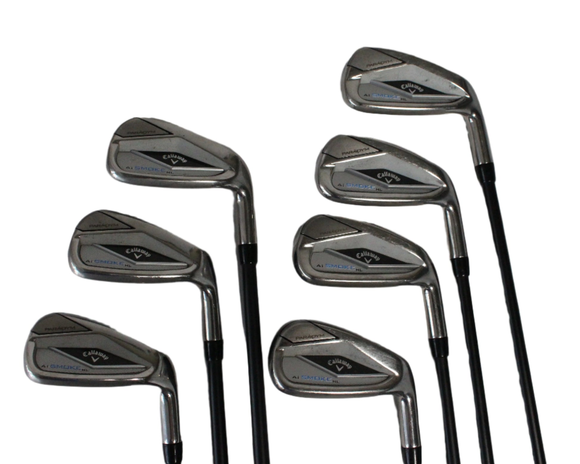 Pre-Owned Callaway Ai Smoke Max HL: 5-PW, AW Iron Set W/ Cypher Sixty 5.5 (Regular) Shaft (Average) - The Golf Guys Online